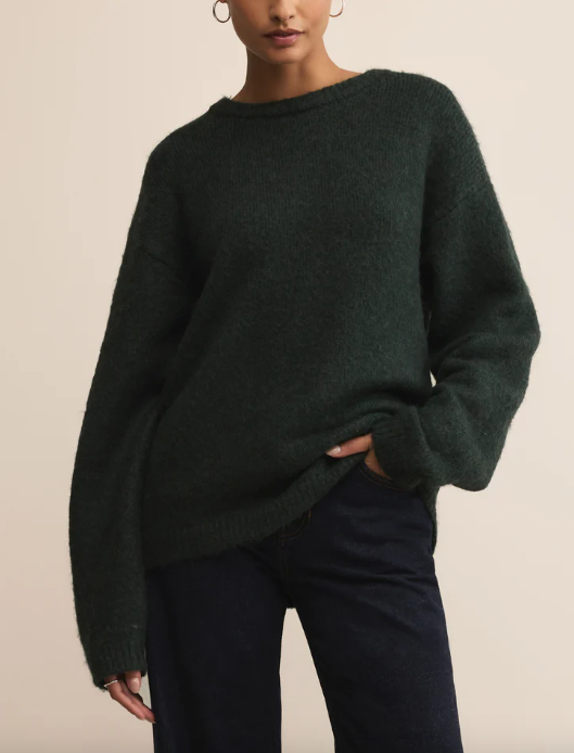 Snowed In Sweater - Garland Green