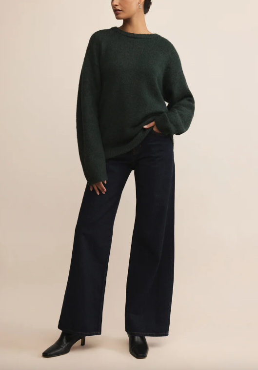 Snowed In Sweater - Garland Green