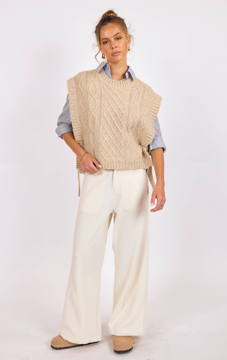 Jovie Side Tie Sweater Vest