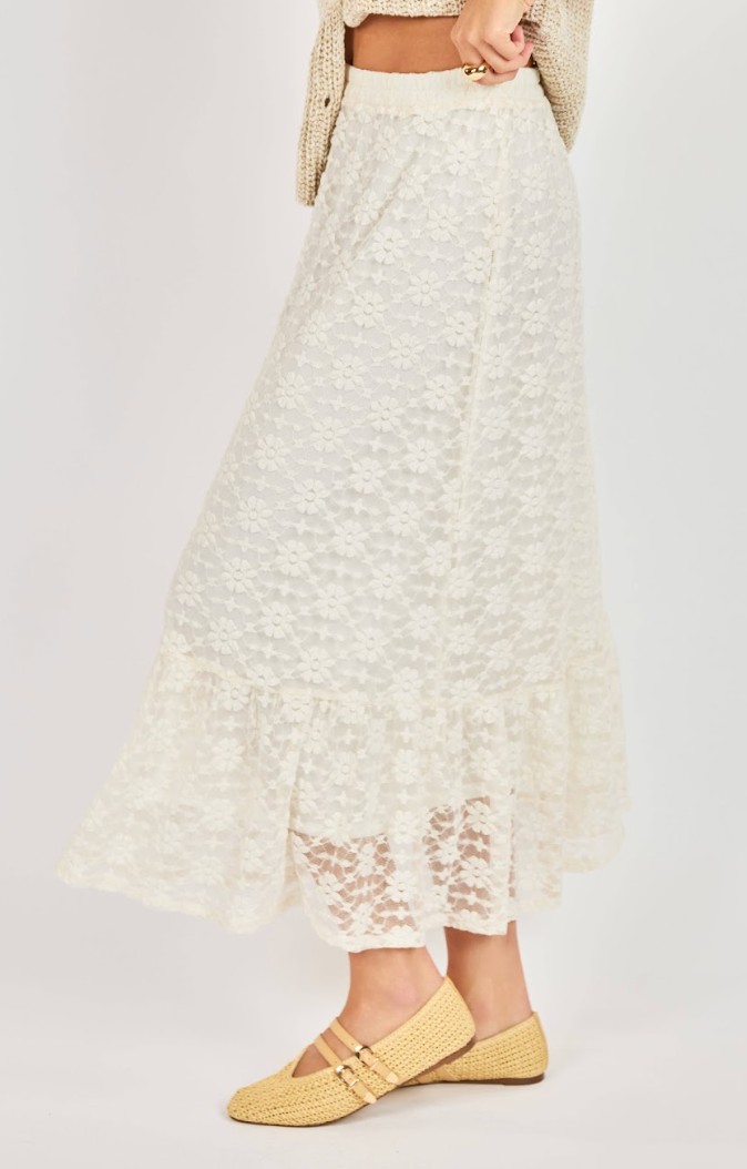 Letters Midi Skirt