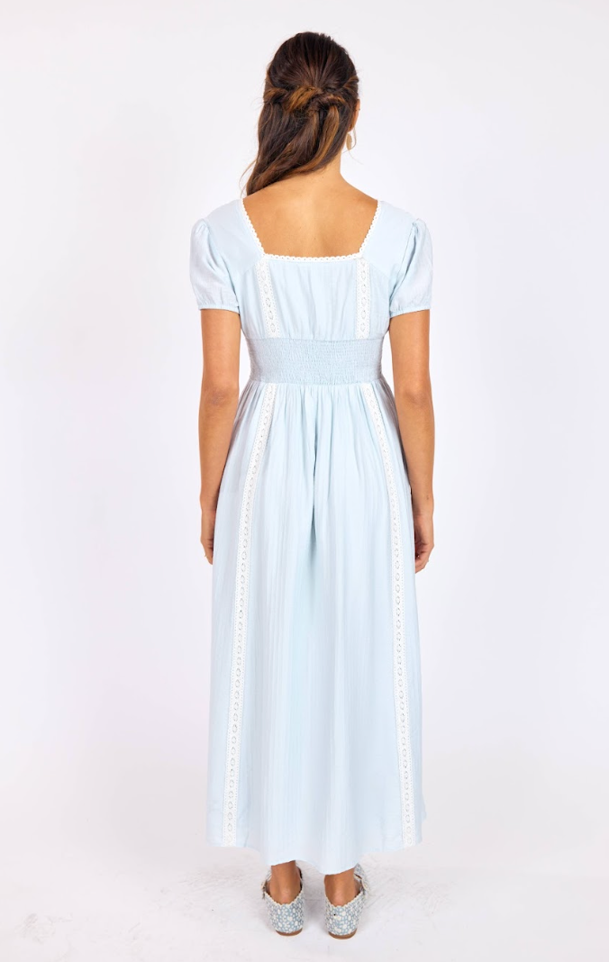 Percy Lace Trim Maxi Dress