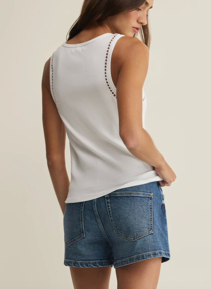 Boa Rib Tank - White