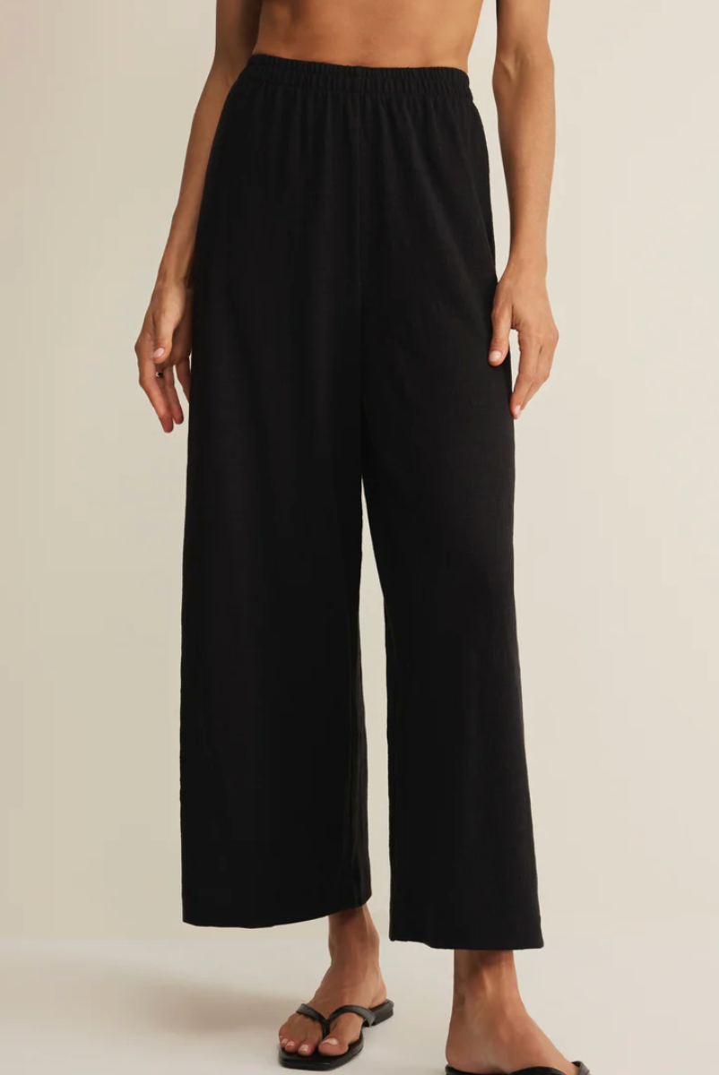 Scout Textured Slub Pant - Black