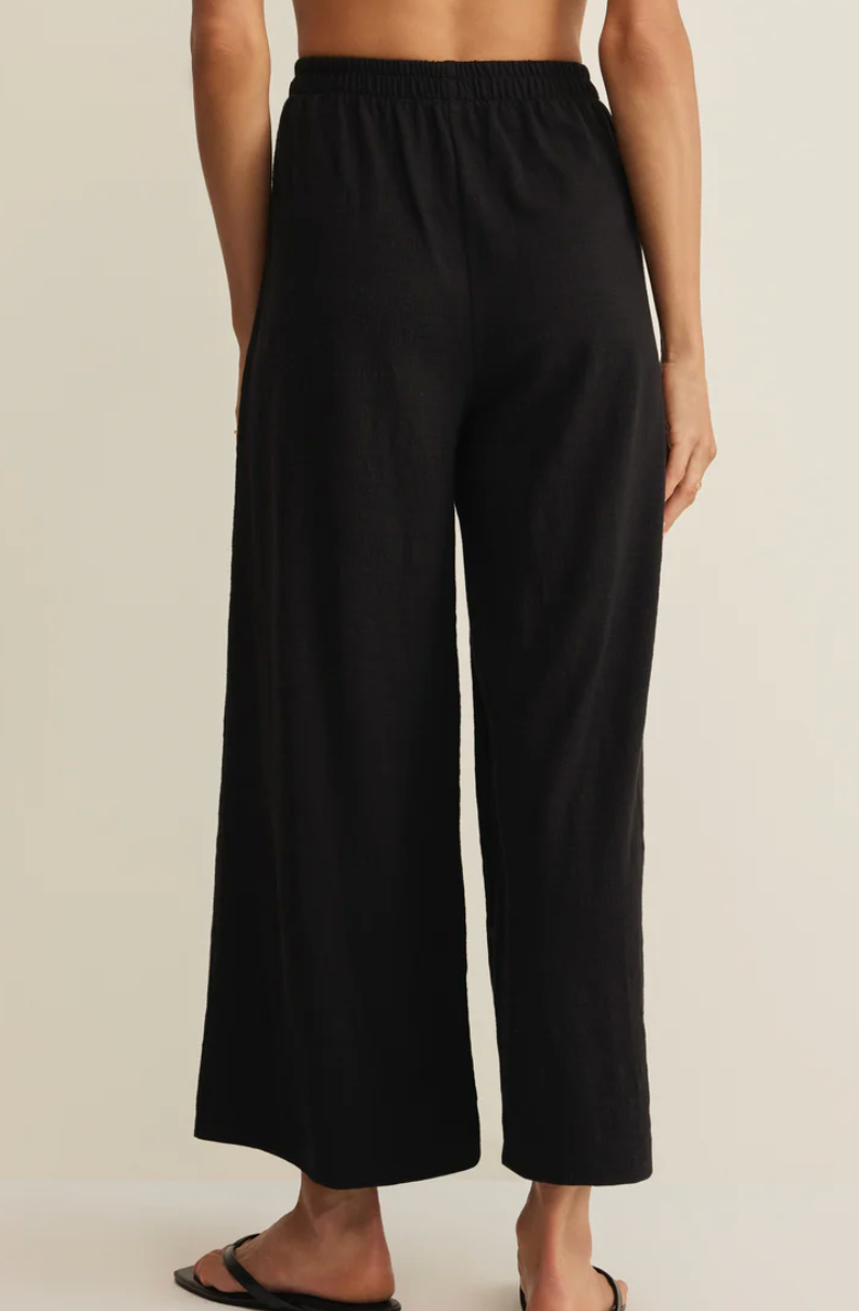 Scout Textured Slub Pant - Black