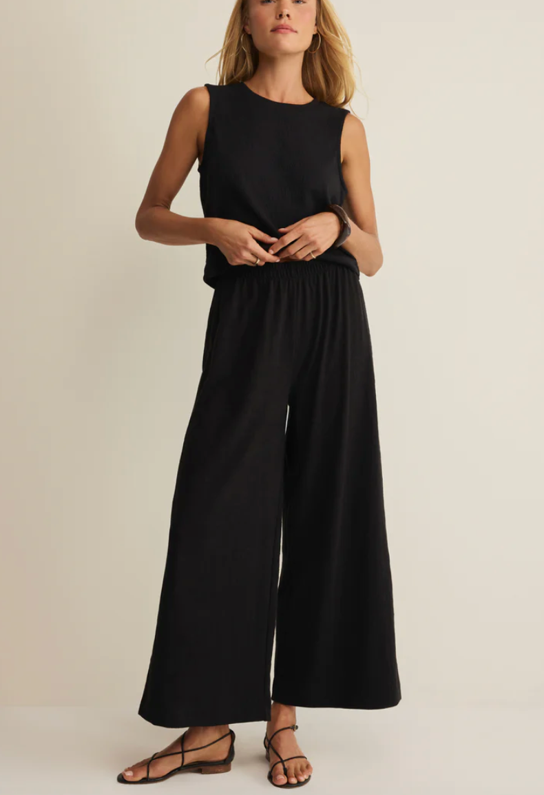 Scout Textured Slub Pant - Black