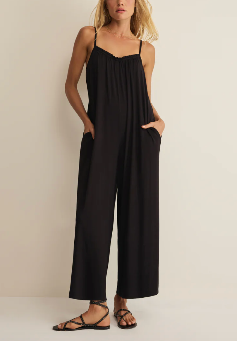 Day Off Stretch Jumpsuit - Black