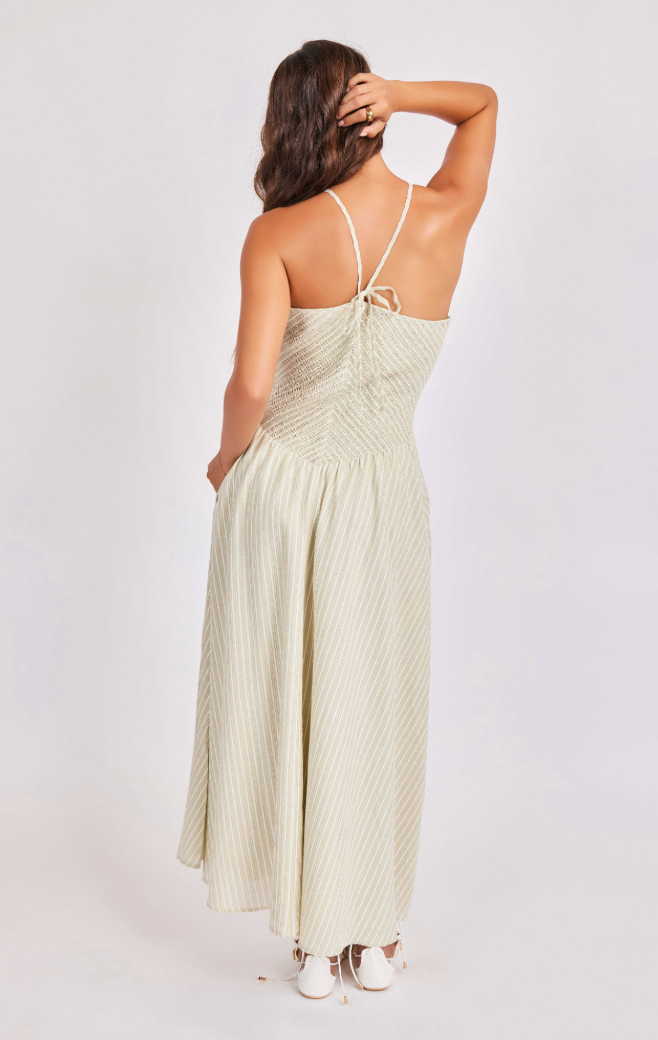 Angelfish Halter Midi Dress