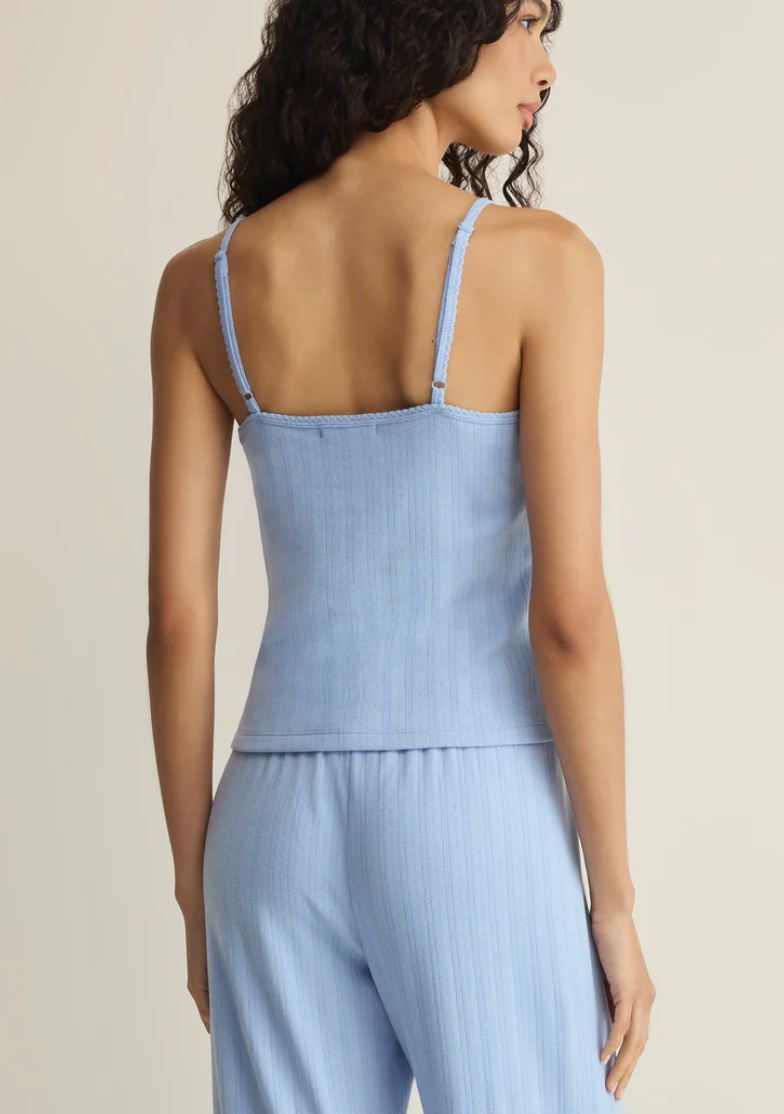 Lynn Pointelle Cami - Ice Blue