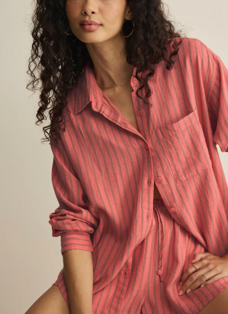 The Perfect Striped Button Up - Gelato