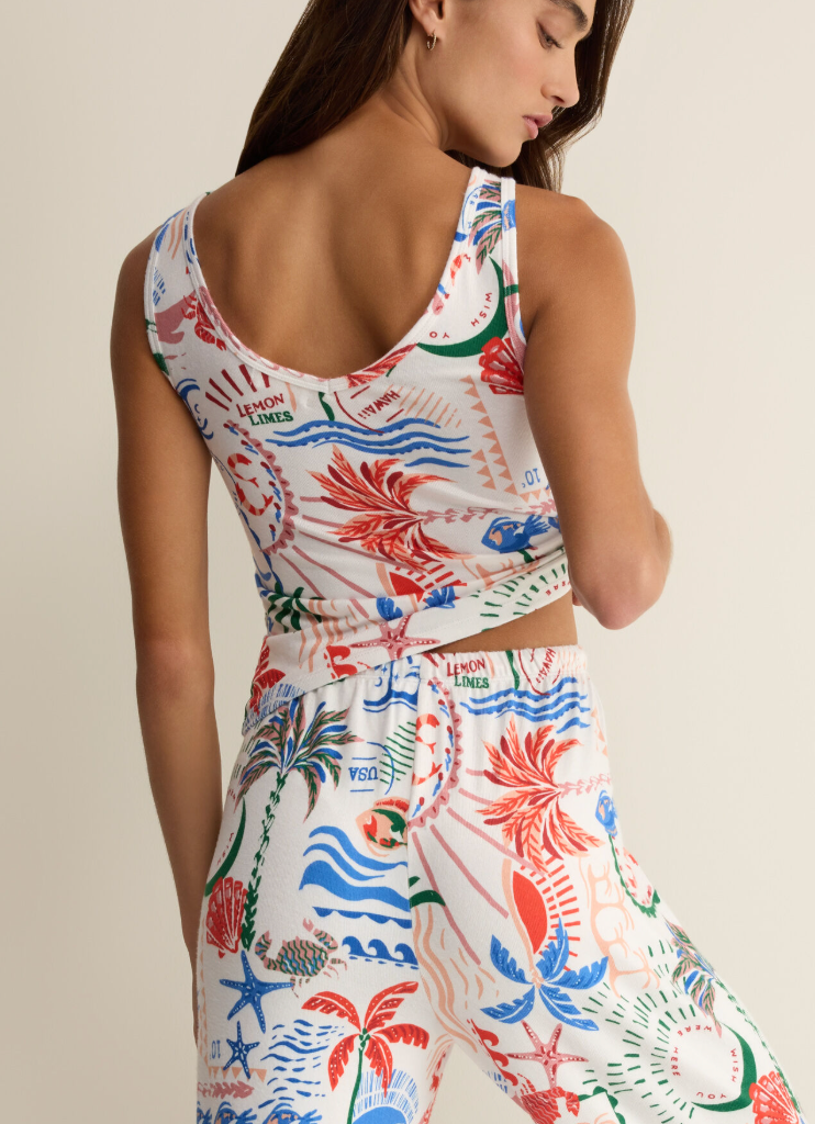 Double V Neck Getaway Tank