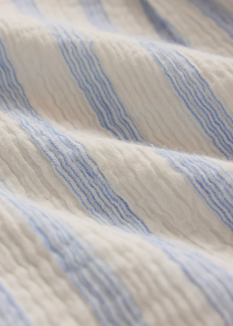 Shellbound Striped Gauze Dress