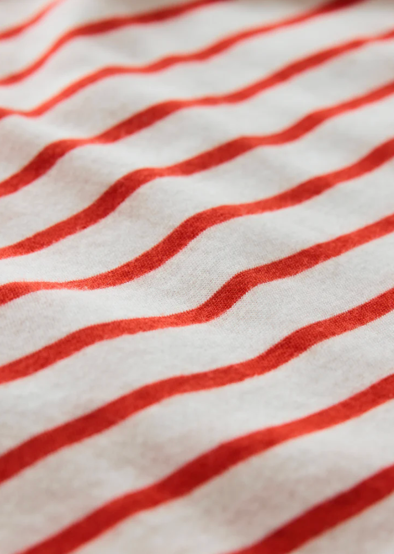 Junie Striped Tee - Lychee
