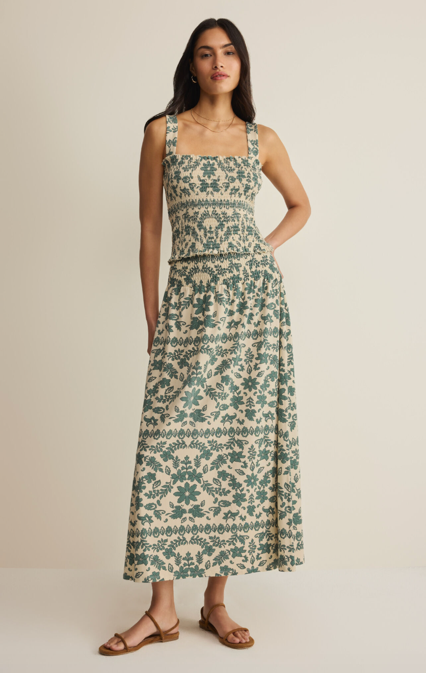 Leya Tera Paisley Maxi Skirt - Everglade