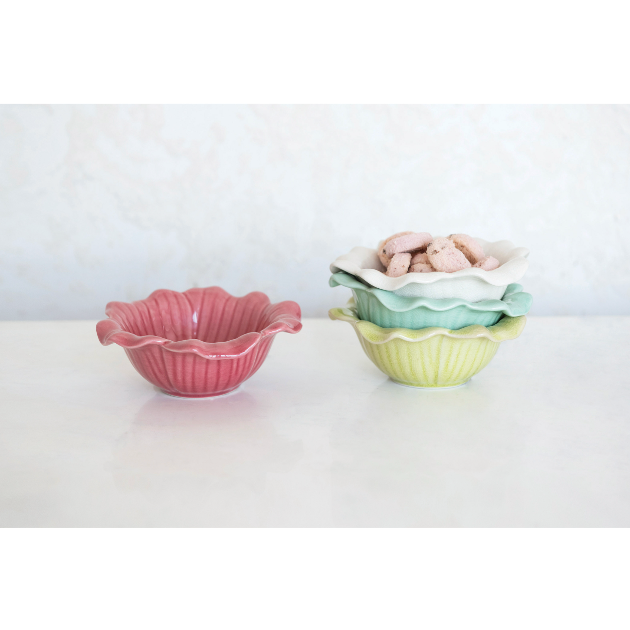 Debossed Flower Bowl