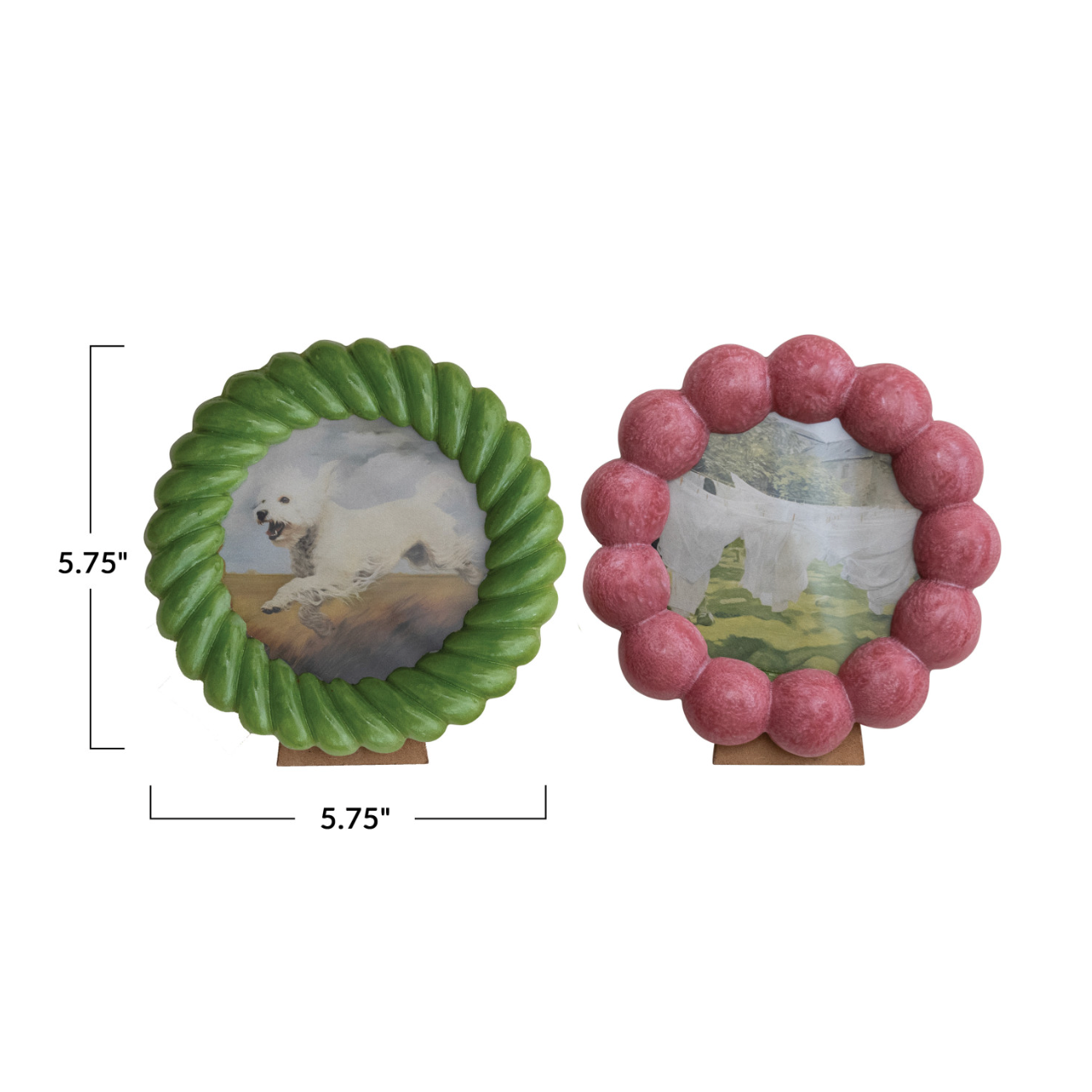 Textured Round Frame