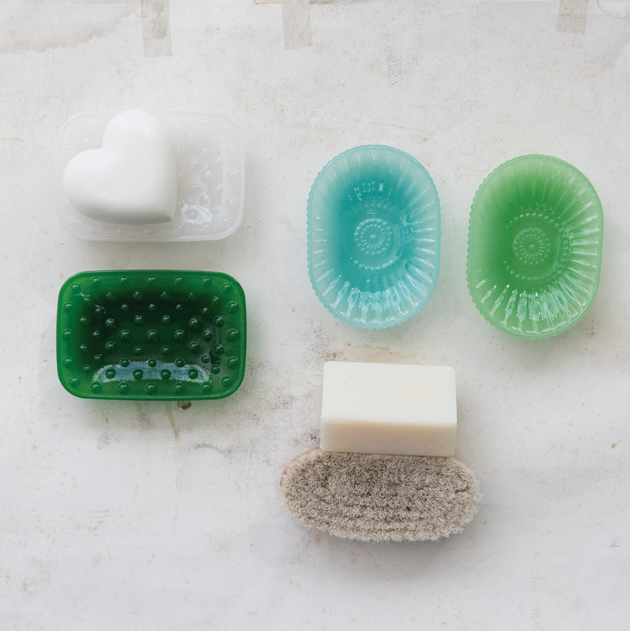 Opaque Milk Glass Soap Dish