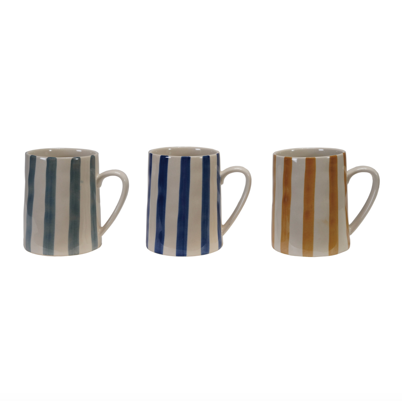 Striped Stoneware Mug
