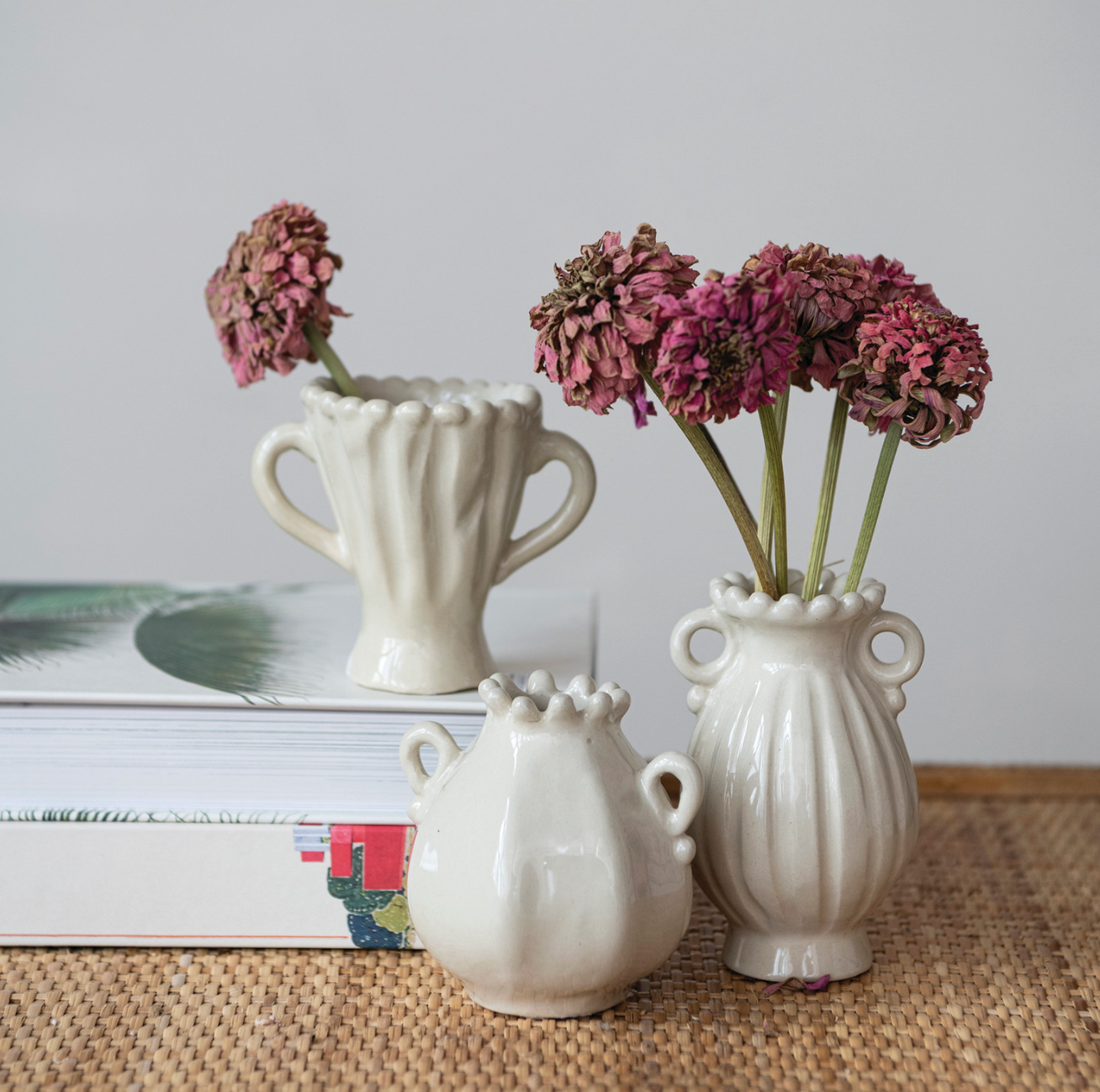 Cream Petite Stoneware Vase