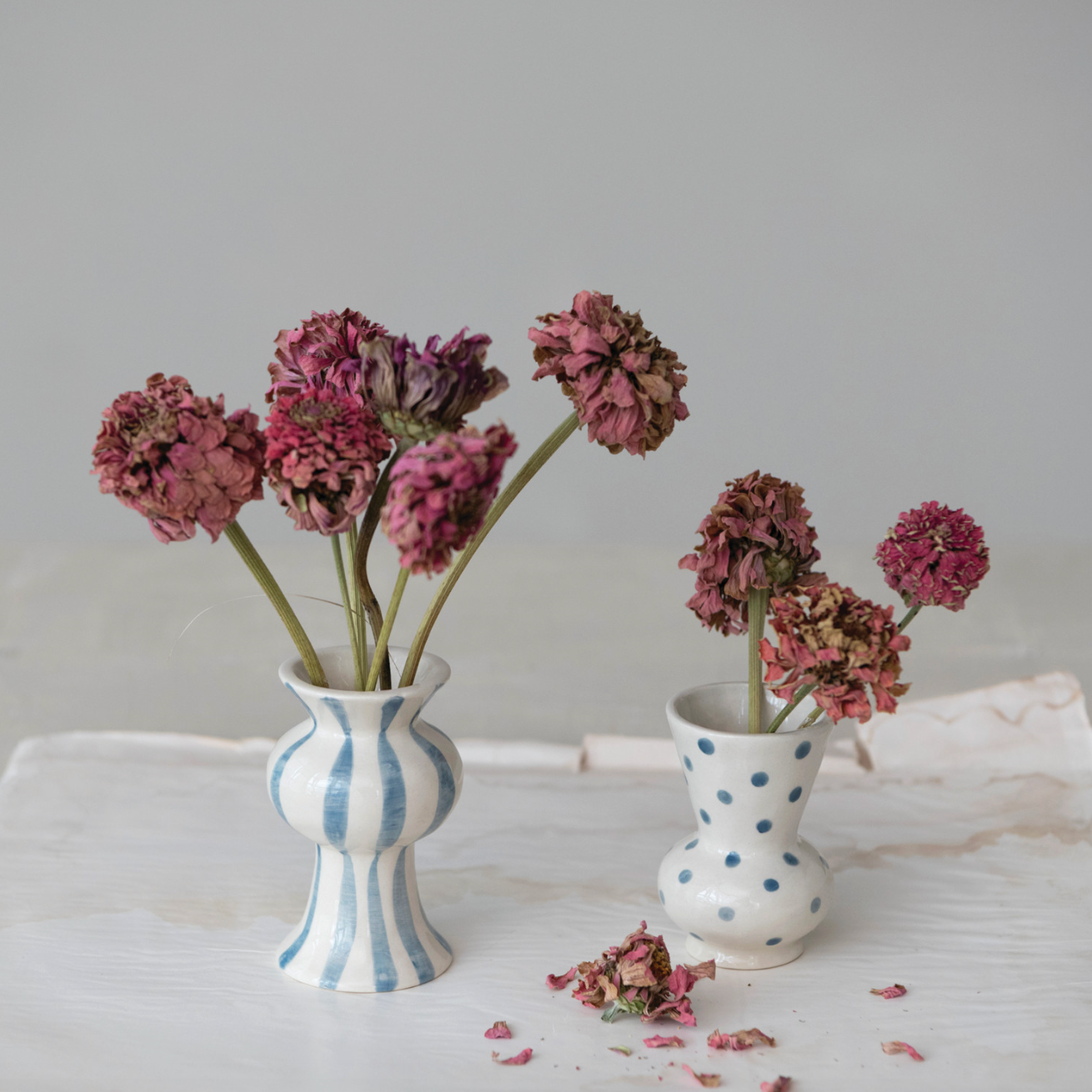 Dots + Stripes Mini Vase