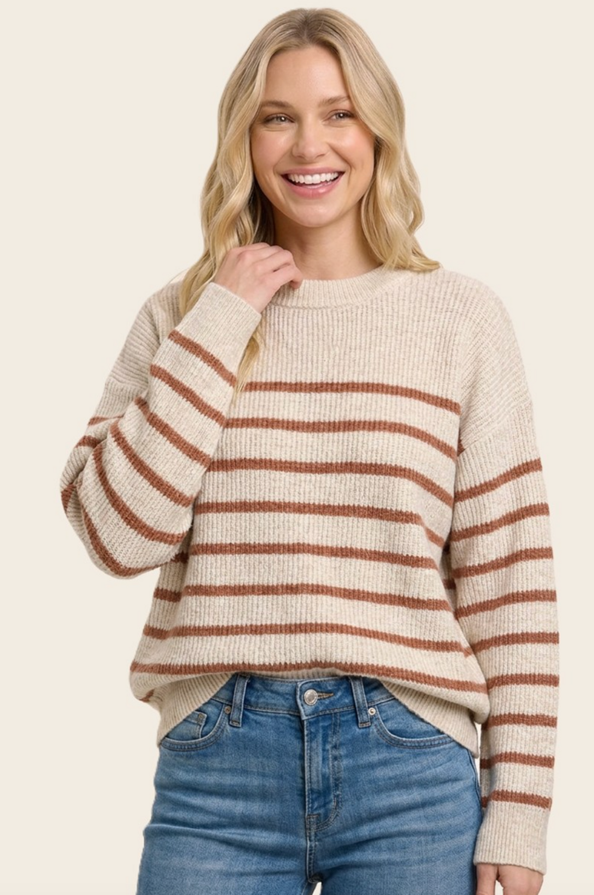Super Cozy Striped Sweater