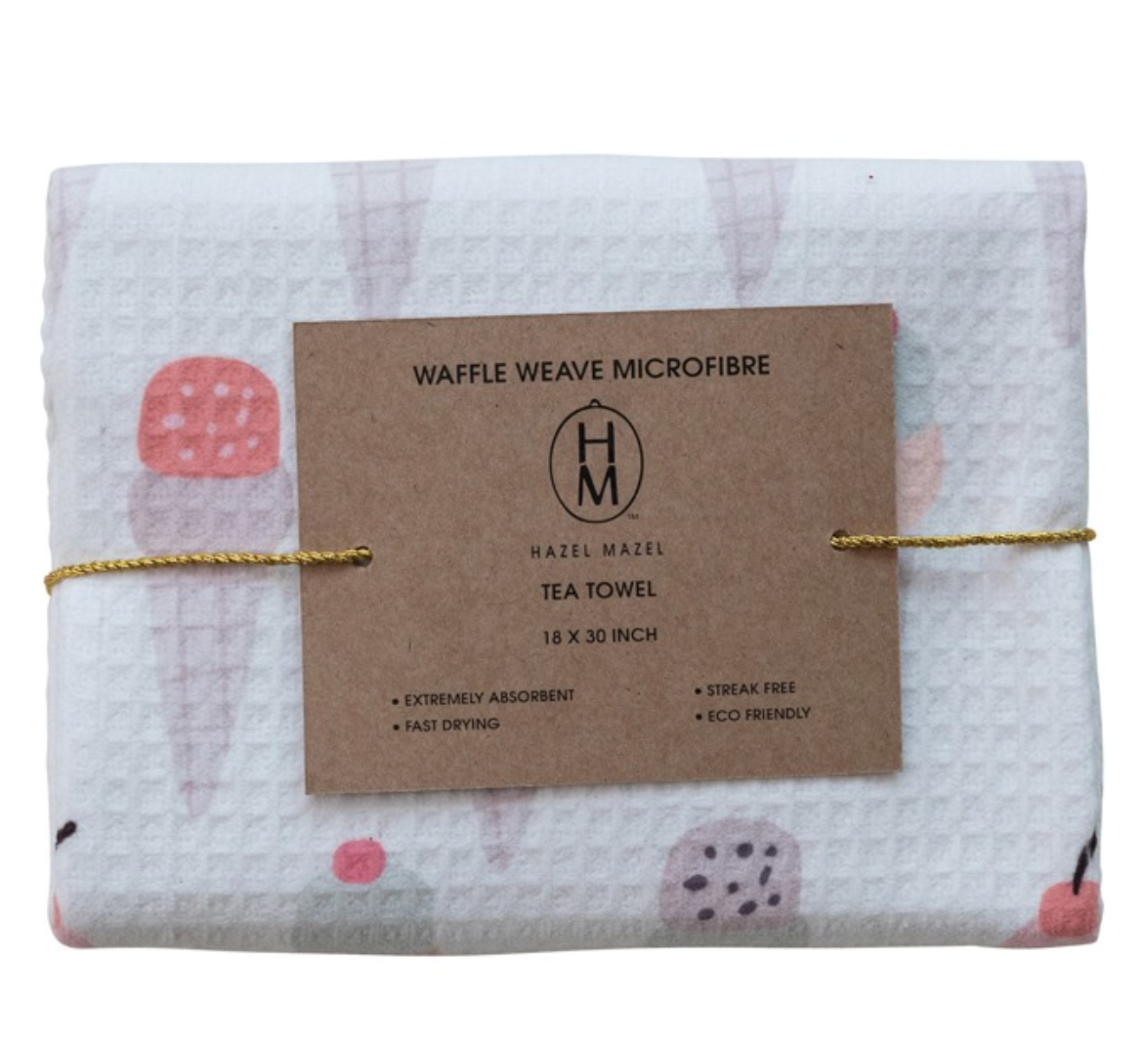 Summer Icon Printed Microfiber Tea Towel
