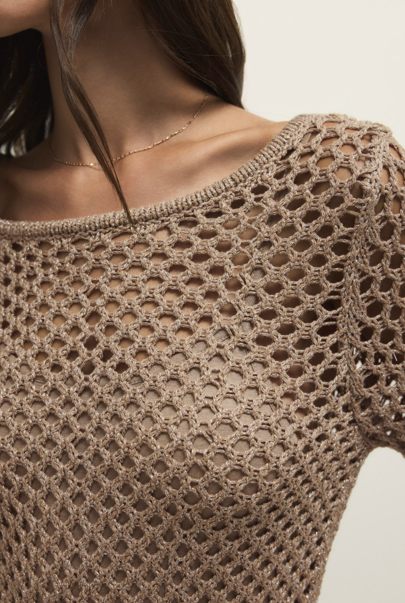 Calabria Shimmer Crochet Dress