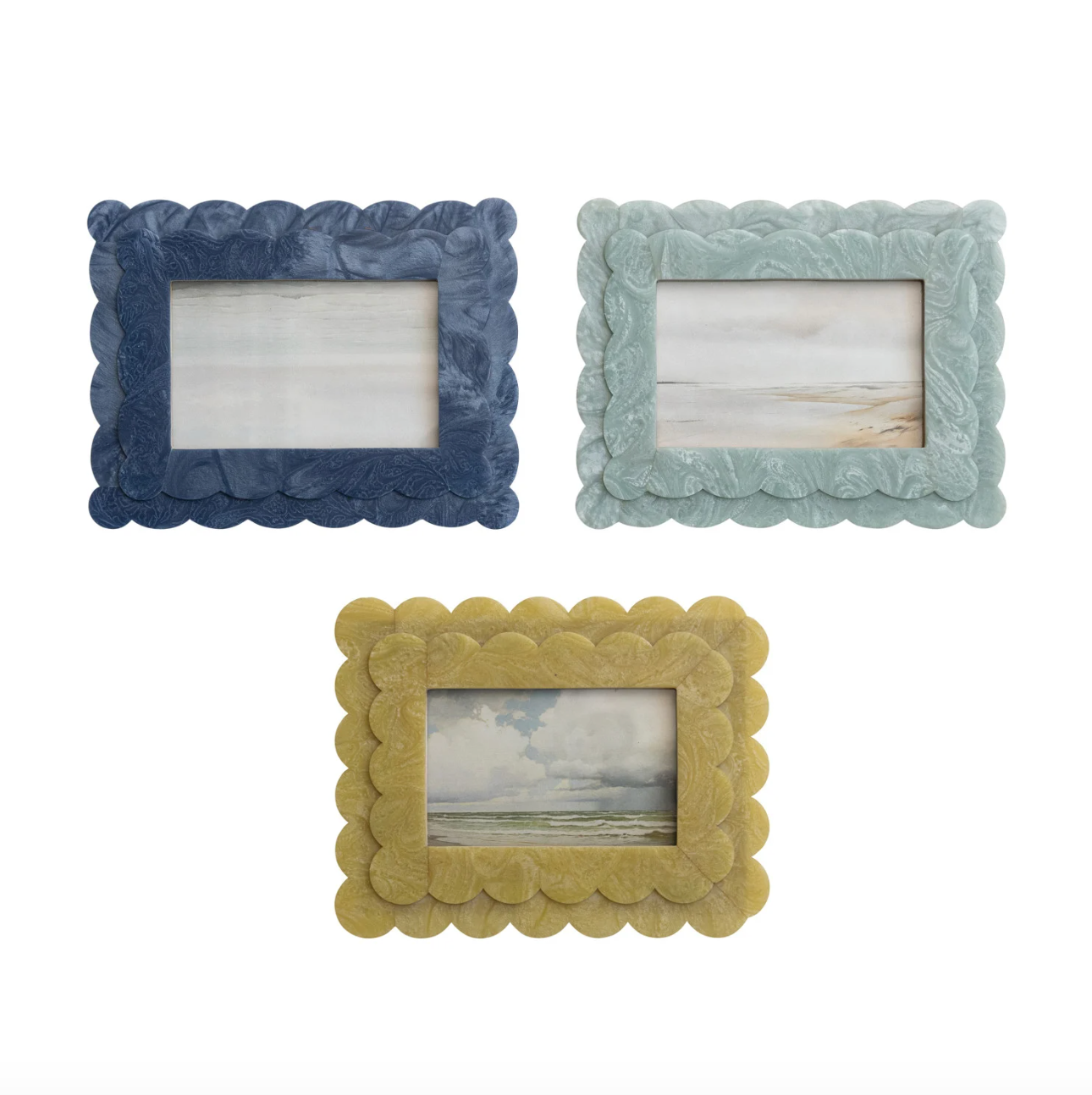 Double Scalloped Photo Frame