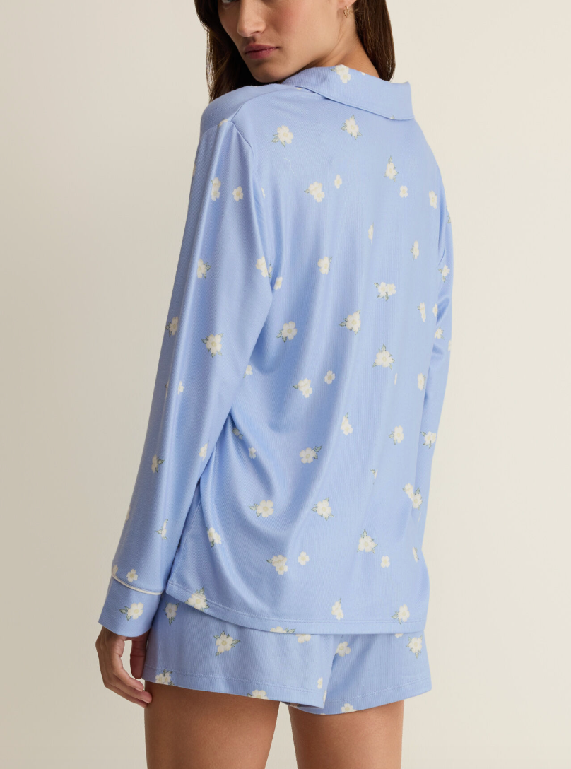 Snuggle PJ Top - Ice Blue