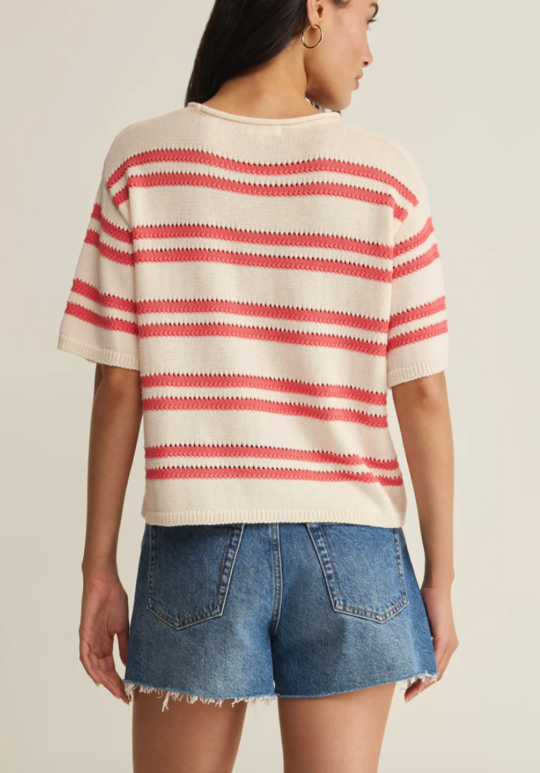 Prado Stripe Sweater Tee - Gelato