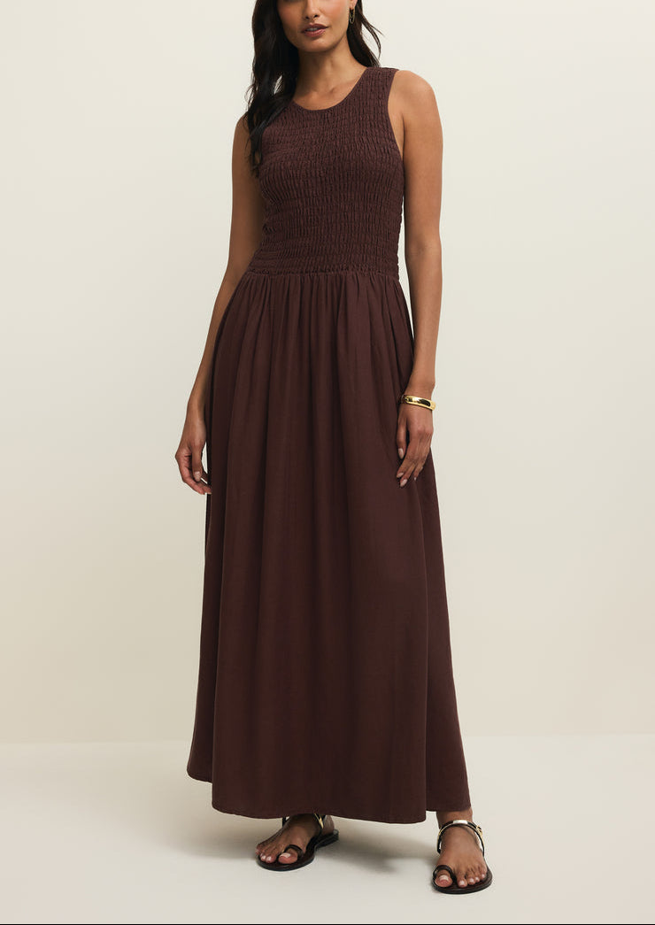 Juniper Maxi Dress - Chocolate Cherry