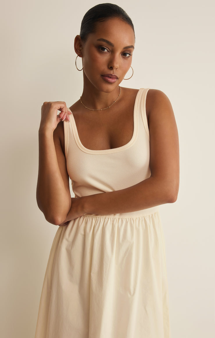 Kensie Midi Dress - Cloud