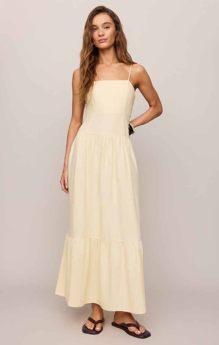 Georgie Maxi Dress - Lemon Chiffon