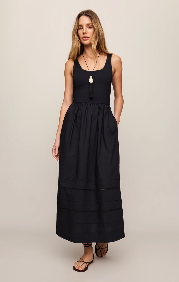 Johanna Midi Dress - Black