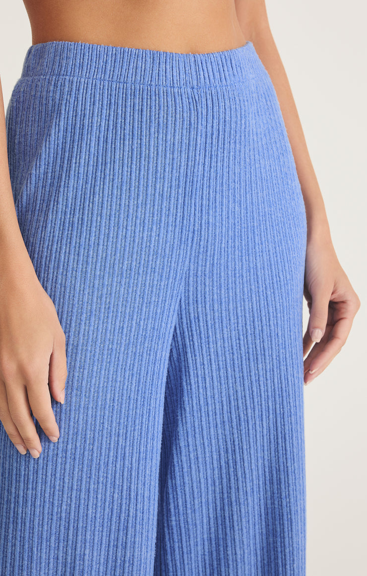 Coastline Mini Rib Pant - Bay Blue
