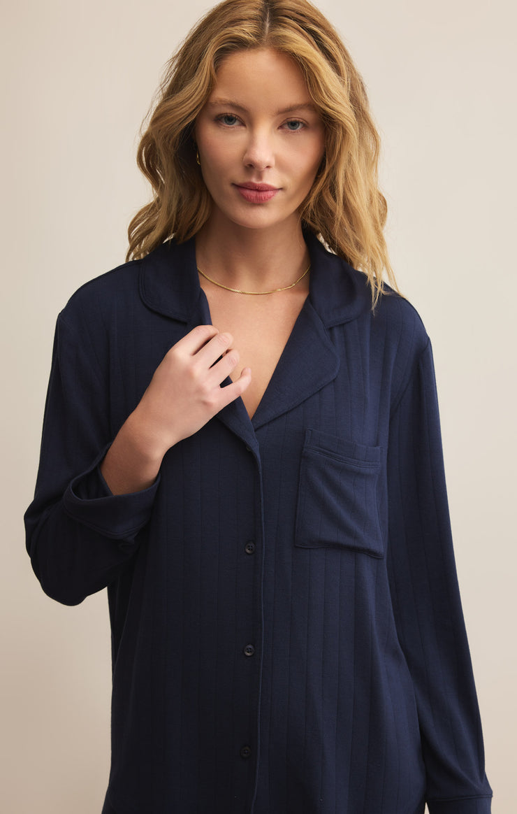 Classique Rib Top - Eclipse