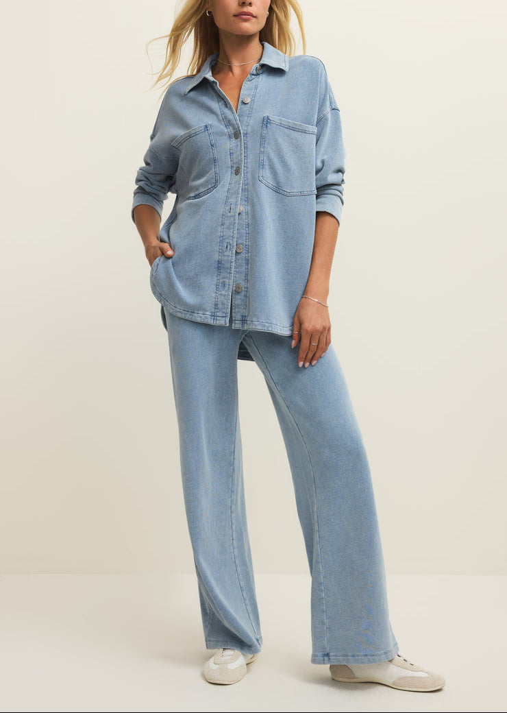 Hunter Knit Denim Pant - Ocean Air Indigo