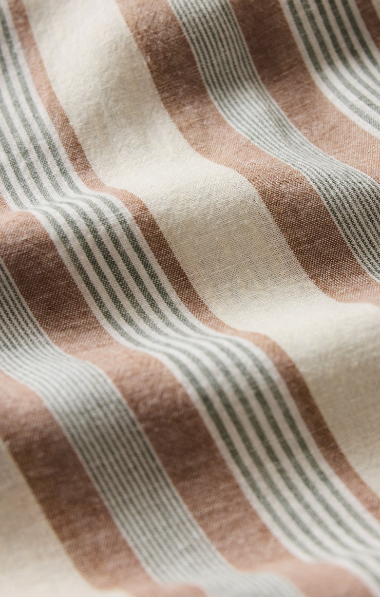 The Perfect Striped Button Up - Island Coconut