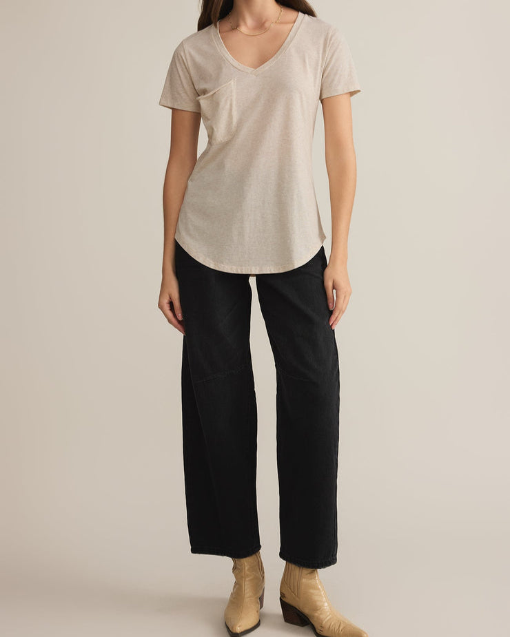 The Pocket Tee - Light Oatmeal Heather
