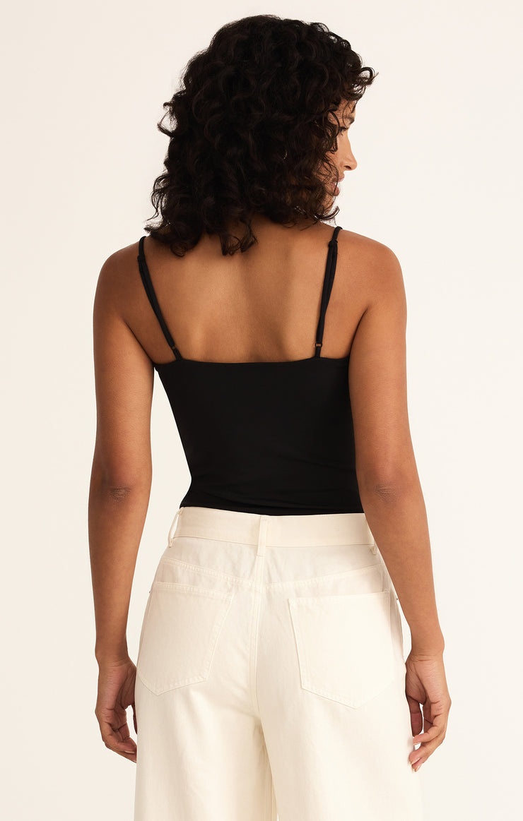 Lane Luxe Smooth Bodysuit - Black