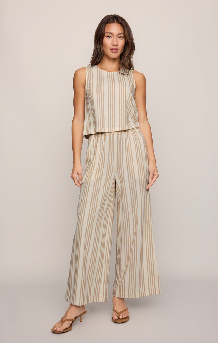 Sloane Knit Striped Tank Top - Cloud