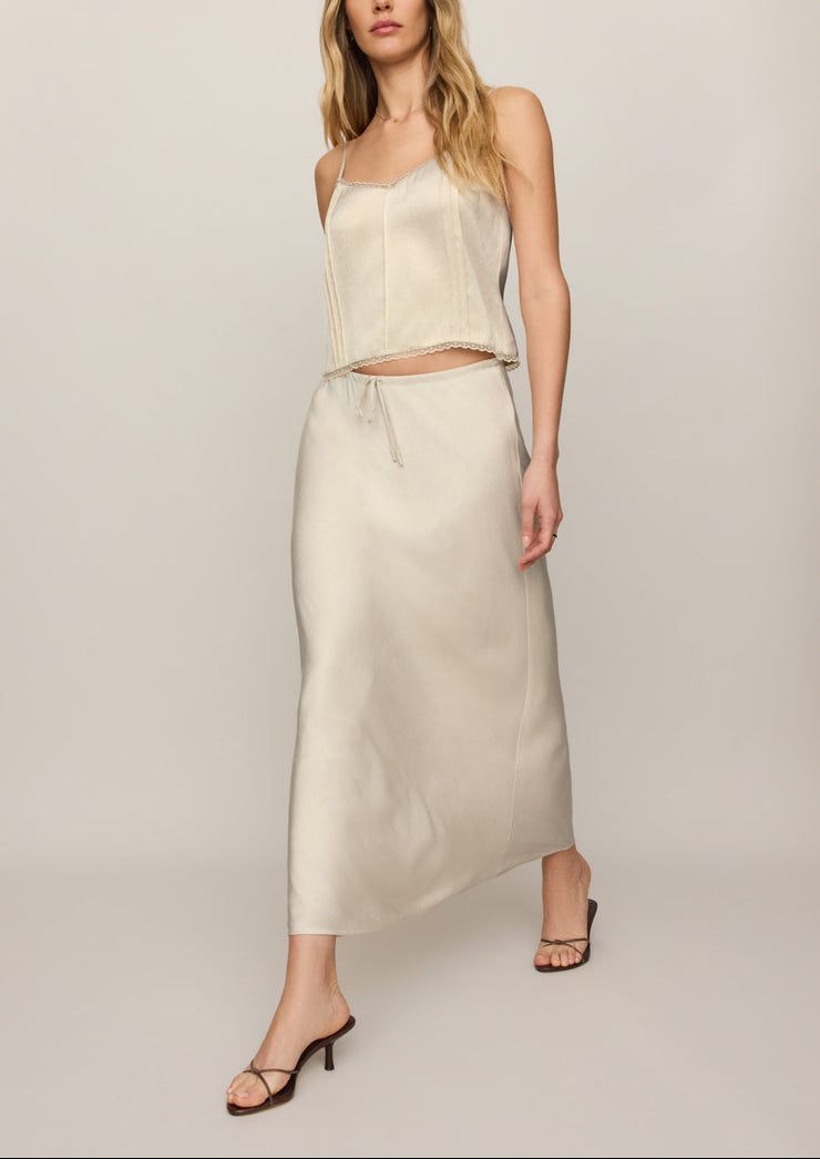Viva Satin Tank - Island Coconut