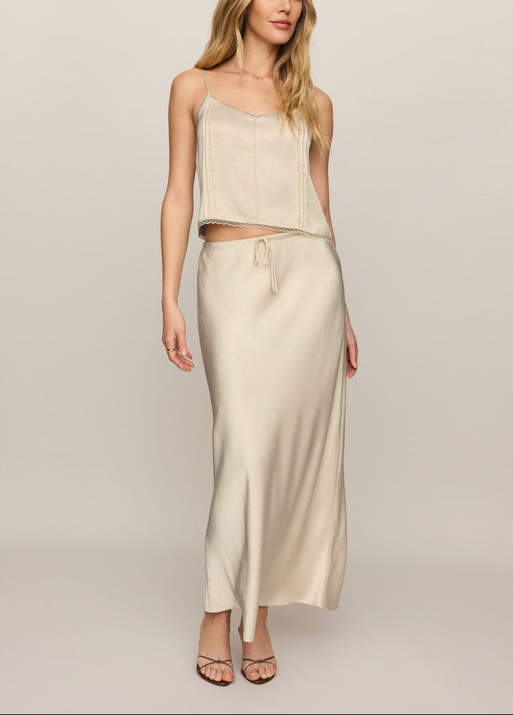 Viva Satin Tank - Island Coconut