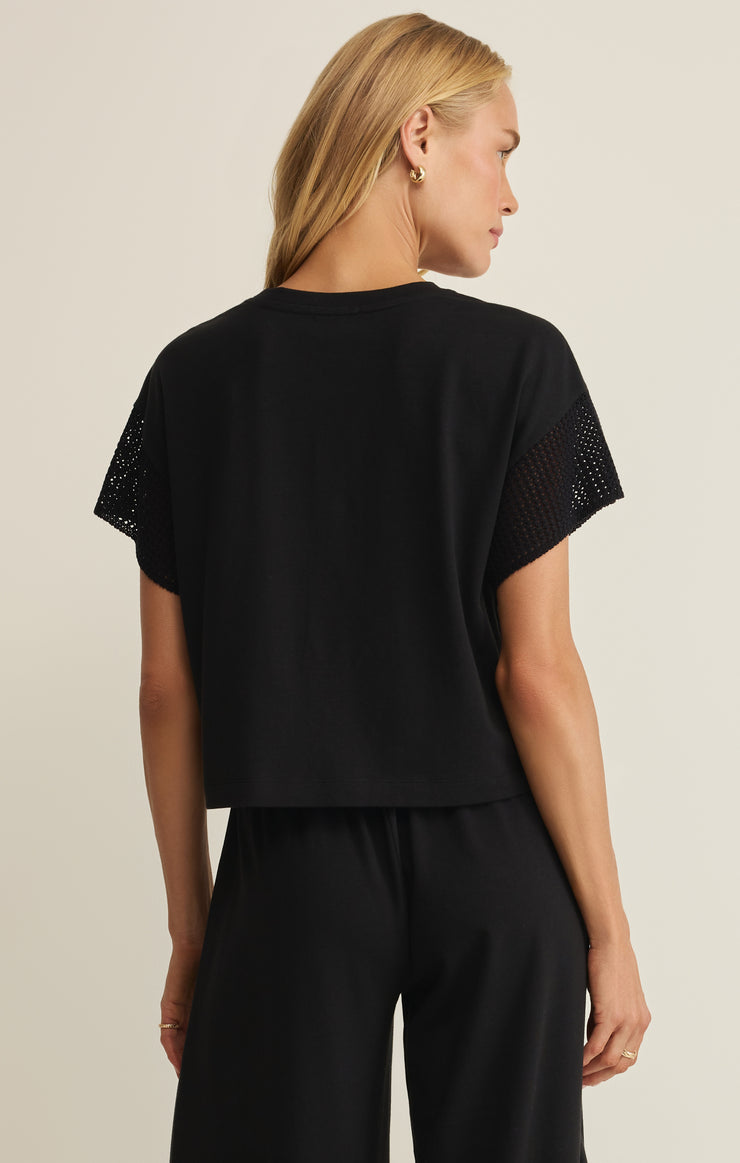Banyan Crochet Top - Black