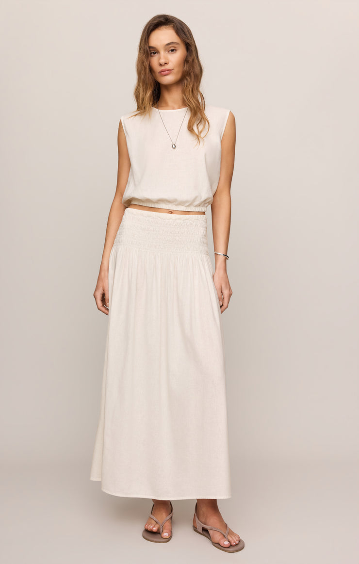 Merit Linen Top - White