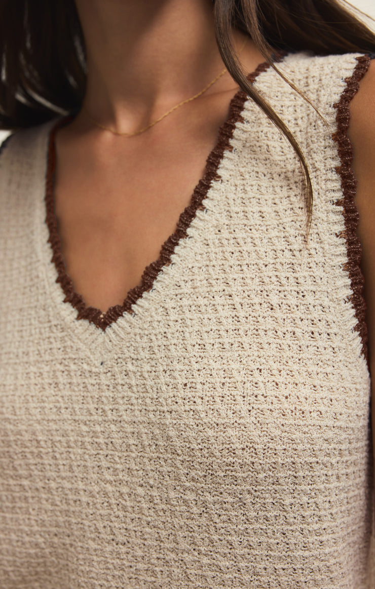 Yessenia Whipstitch Tank - Linen