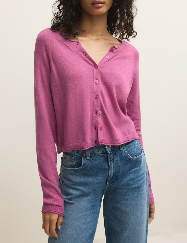 The Perfect Layer Cardigan - Spanish Rose