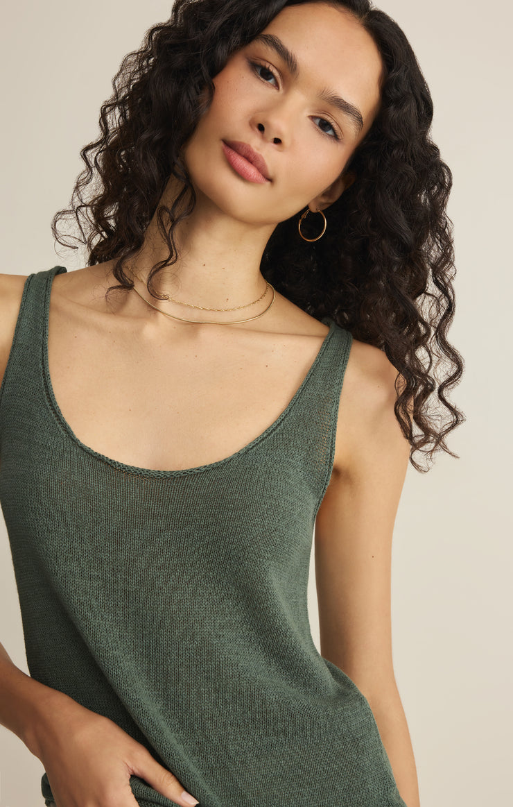 Perch Sweater Tank - Everglade