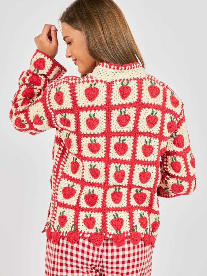 Berrylicious Crochet Cardigan