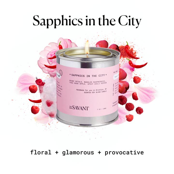 Sapphics in the City Candle