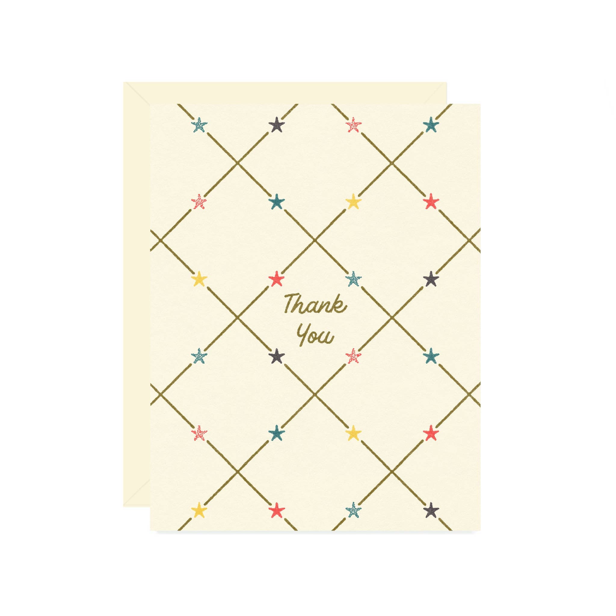 Star Thank You Greeting Card